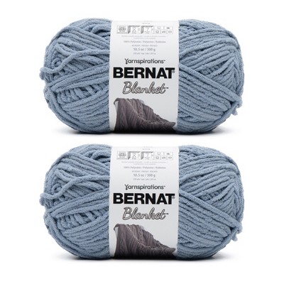 Bernat Blanket Big Ball Yarn 2 Pack-Gray Blue