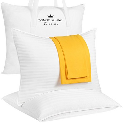 Luminuxe Down Alternative Bed Pillows Set of 2 with 2 Pillow Cases Included, Queen Size