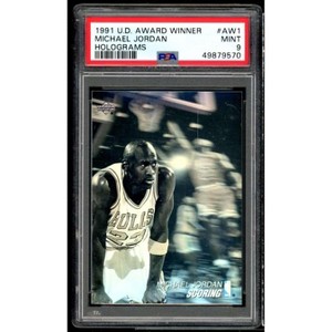 Michael Jordan Card 1991-92 Upper Deck Award Winner Holograms #AW1 PSA 9 - 1 of 2