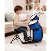 HONGGE 3-Piece Kids Drum Set with Stool, Cymbal & Drumsticks, Beginner Musical Instrument Toy - 2 of 4