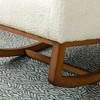 Modern Glider Chair, Recliner Armchair with Wood Legs and Side Pocket, Nursery Rocking Accent Chair with High Back for Living Room Bedroom - 3 of 4