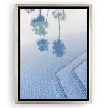 Americanflat - 16x20 Floating Canvas White - Poolside By Sisi And