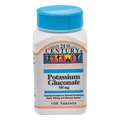 21st Century Potassium Gluconate, 100 Count