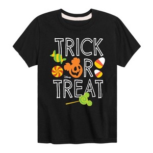 Boys' - Disney - Trick Or Treat Candy Art Short Sleeve Graphic T-Shirt - 1 of 4