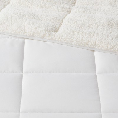 Room Essentials Faux Shearling Reversible Comforter Sherpa