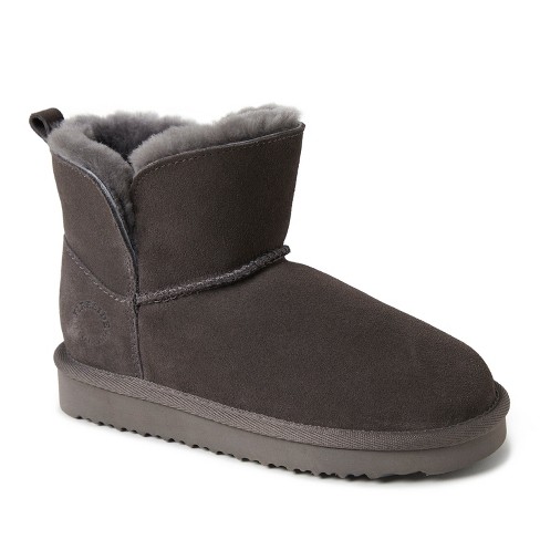 Fireside By Dearfoams Kid's Bunbury Genuine Shearling Boot - Grey Size ...