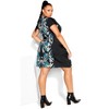 Women's Plus Size Nadia Zip Tunic - teal | CITY CHIC - 3 of 4