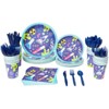 Blue Panda 168 Piece Science Birthday Party Supplies, Paper Plates,  Napkins, Cups, And Cutlery, Single Use, Serves 24 : Target