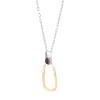 Silpada 'Daylight' Sterling Silver and Brass Smoky Quartz Pendant Necklace, 18" + 2" - 2 of 4