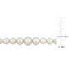 EVERLY JEWELRY | 10K Yellow Gold 3.5 - 8.5mm White Freshwater Cultured Graduated Pearl Bracelet, 7.25 inc - 2 of 4
