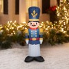 Gemmy Christmas Airblown Inflatable Toy Soldier , 4 ft Tall, Multi - 2 of 4