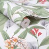 Botanical Powder White and Green Leaves Tropical Paste the Wall Wallpaper - 3 of 4