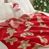 Amelie Home Chenille Knit Throw Blanket, Reversible Christmas Pattern, Cozy Holiday Decor Gift for Bed & Couch - 3 of 4