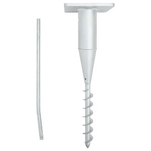 vidaXL In-Ground Parasol Base with Rod 6.3"x6.3"x20.5" Steel - 1 of 4