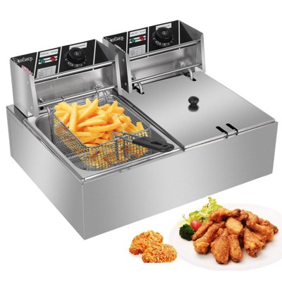 Winado 12 Liter 2 Basket Indoor Turkey Fryer with Timer