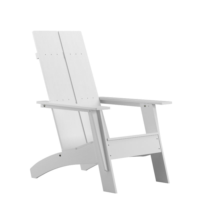 Flash Furniture Sawyer Modern All-Weather Poly Resin Wood Adirondack Chair, 1 of 13