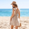 Women's Beachy Chic Printed Ruffle Dress - Cupshe - 4 of 4