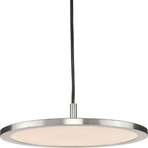 Progress Lighting Everlume 1-Light LED Pendant, Brushed Nickel, Edge-Lit Flat Panel Diffuser - 1 of 1
