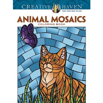 Creative Haven Animal Mosaics Coloring Book - (Adult Coloring Books: Animals) by  Jessica Mazurkiewicz (Paperback)