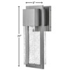 Lark Alex 1 - Light Lantern in  Antique Brushed Aluminum - 2 of 4