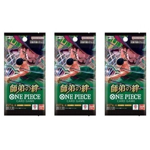 BANDAI ONE PIECE Card Game Master and Student Bonds (OP-12) Booster Pack (Japanese) - 3 Packs - 18 Cards - 1 of 2