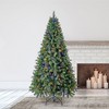 Home Heritage 1-1.75" Artificial Christmas Tree Base Rotating Metal Stand with Cascade Quick Set 7 Foot Pre-Lit Artificial Christmas Tree - 2 of 4