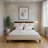 HomeRoots Beige Tufted Upholstered Queen Bed Frame With USB - 2 of 4