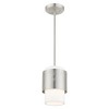 Livex Lighting Noria 1 - Light Pendant in  Brushed Nickel - 4 of 4