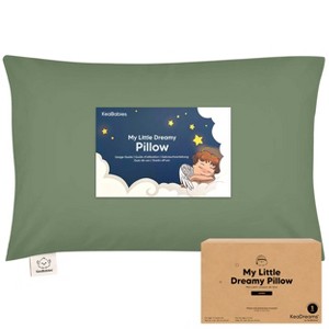 KeaBabies Jumbo Toddler Pillow with Pillowcase, 14X20 Soft Organic Toddler Pillows for Sleeping, Kids Travel Pillow - 1 of 4