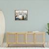 Stupell Industries Pelicans Perched Cloudy Horizon Floating Frame Canvas Art, Brown, 31" x 25" - 3 of 4