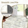 Modern Abstarct Area Rug Washable Rug Stain Resistant Throw Carpet Non Shedding Low Pile Folding Floor Cover with Non-Slip Backing - 4 of 4
