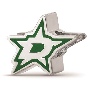 Black Bow Jewelry Sterling Silver Dallas Stars NHL Bead Charm - 1 of 4