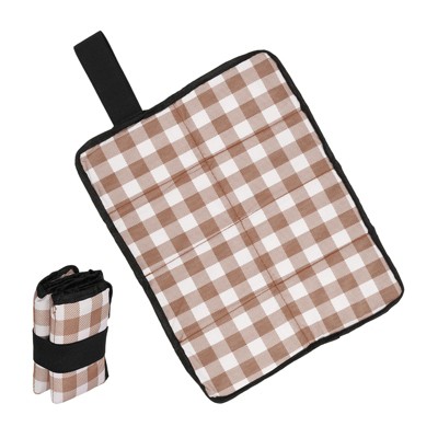 Unique Bargains Waterproof Oxford Cloth Folding Mini Outdoor Sitting Mat 2 Pcs