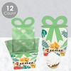Big Dot of Happiness Tropical Luau - Square Favor Gift Boxes - Hawaiian Beach Party Bow Boxes - Set of 12 - 3 of 4