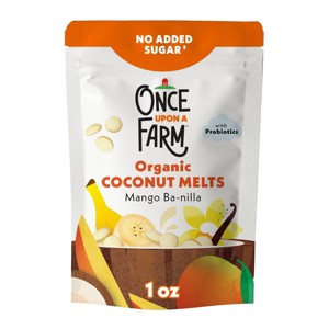 Once Upon a Farm Coconut Melts Mango Baby Snacks - 1oz - 1 of 4