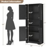 Coolmee 70 Inch Tall Kitchen Pantry Cabinet, Freestanding Storage Cabinet with 4 Doors and Adjustable Shelves, Utility Hutch Cupboard - 3 of 4