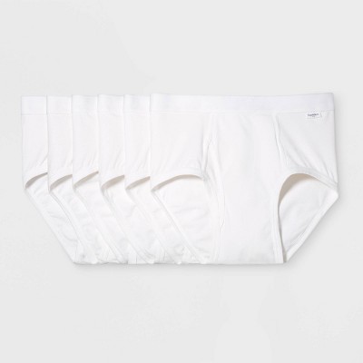 Lee Men's 100% Cotton Classic Tighty Whitey Briefs Elastic Band, 6-pack -  White : Target