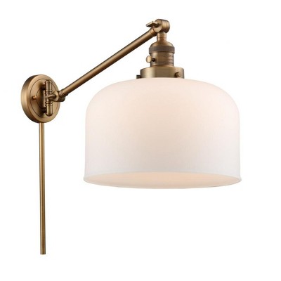 Bell - 1 Light Swing Arm Wall Sconce In Industrial Style-13 Inches Tall and 12 Inches Wide