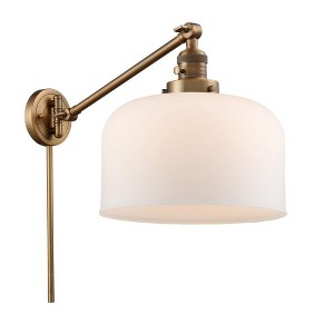 Bell - 1 Light Swing Arm Wall Sconce In Industrial Style-13 Inches Tall and 12 Inches Wide - 1 of 1