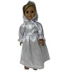 Doll Clothes Superstore Wedding Communion Confirmation Dress Compatible With 18 Inch Girl Dolls Like Our Generation American Girl My Life Dolls - 4 of 4