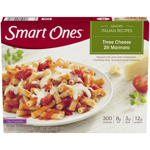 Smart Ones Three Frozen Cheese Ziti Marinara - 9oz : Target