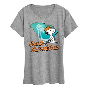 Women's - Peanuts - South Carolina Snoopy Short Sleeve Graphic T-Shirt - 1 of 4