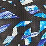 blue painterly leaves