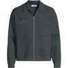 Lands' End Men's Long Sleeve Fine Gauge Cotton Full Zip Chore Coat - 3 of 4