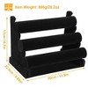 iMountek
 3-Tier Velvet Jewelry Stand with Removable Bracelet Holder, Watch, Bangle & Jewelry Display Rack black - 4 of 4