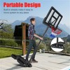 YONWAY Portable Basketball Hoop Outdoor, 4.25FT-10FT Height Adjustable Basketball Goal, Shatterproof Backboard, Built-in Wheels, Basketball Stand - 2 of 4