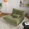 Hand-Tufted 35.4" Bean Bag Chairs, Waterproof Seamless One-Piece Memory Foam Loveseat with 900 lb Capacity for Living Room and Bedroom - 3 of 4