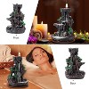 MaseiKar Incense Burner, Backflow Incense Holder 2 Sides Waterfall with 120 Cones, 30 Sticks, Aromatherapy Ornament for Home - 2 of 4