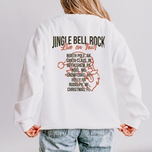 Jingle Bell Rock World Tour - Womens Lightweight Garment Dyed Sweatshirt - 1 of 2