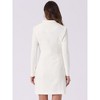 INSPIRE CHIC Women's Casual Notched Lapel Collar Office Work Blazer Dress - 4 of 4